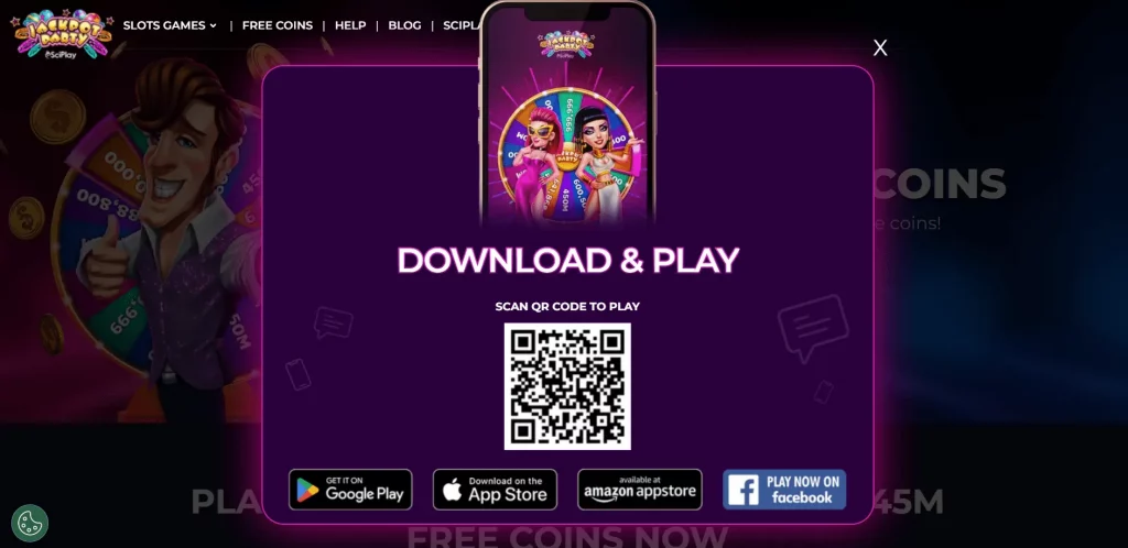 Jackpot Party Casino app.