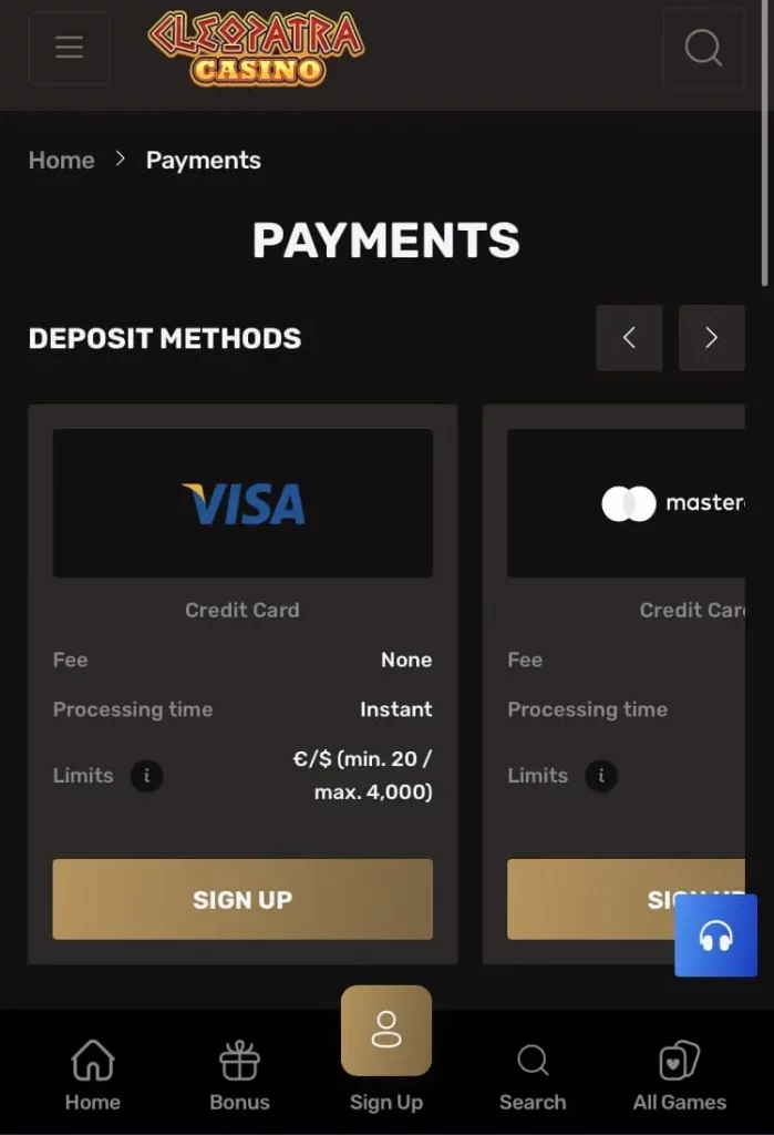 metod of payments