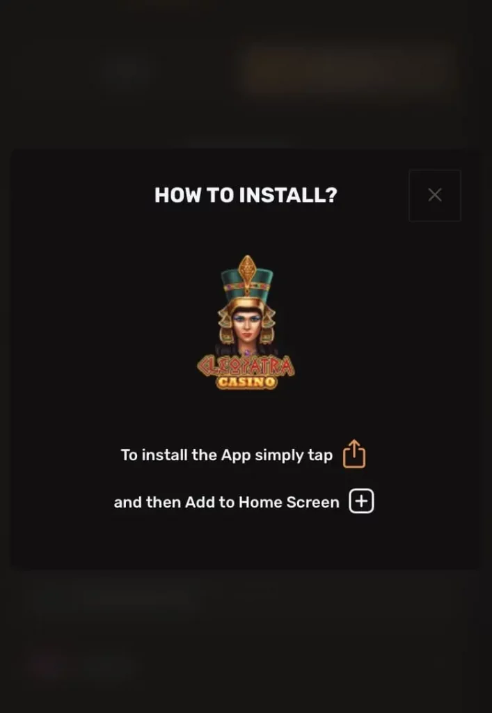 casino Cleopatra mobile app