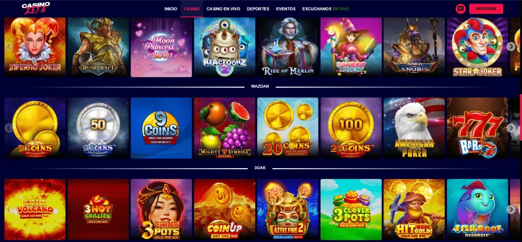 Casino Zeta slots